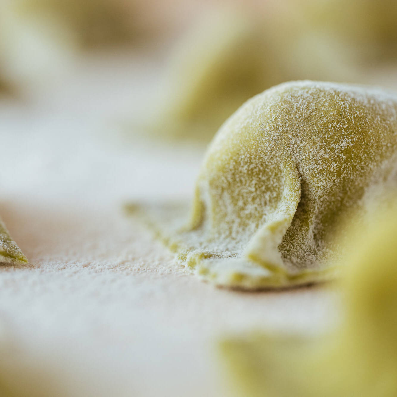 tortelli verdi di pasta fresca ripieni di spalla cotta